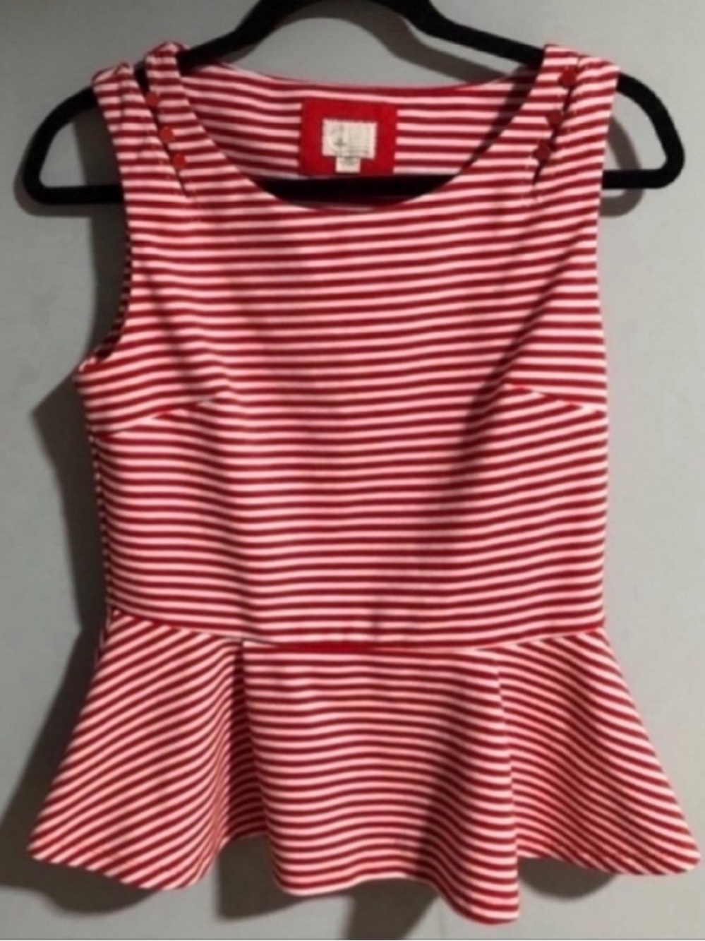 Postmark Anthropologie Peplum Striped Top